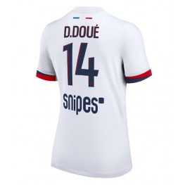 Paris Saint-Germain Desire Doue #14 Uit tenue Dames 2025-26 Korte Mouw